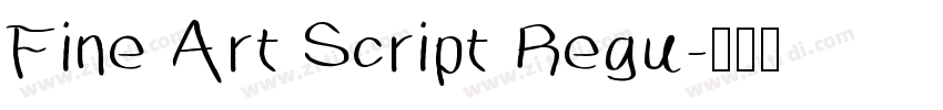 Fine Art Script Regu字体转换